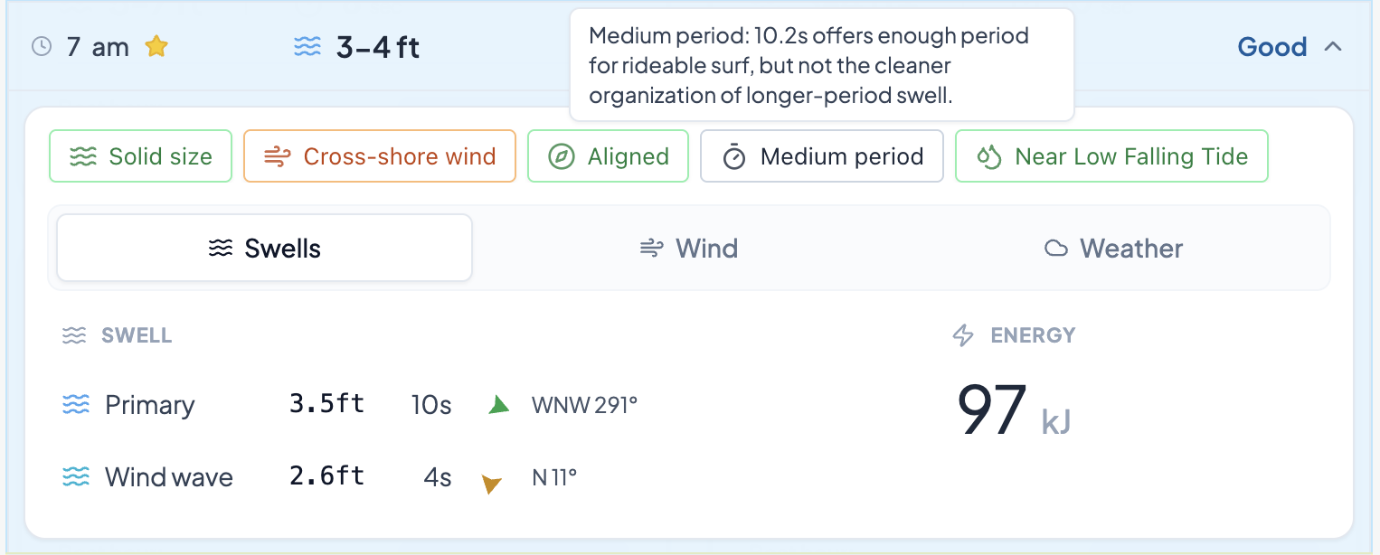 WaveWise explains the forecast